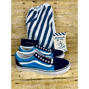 Vans Old‎ Skool x Nerdio Custom Cloud Print Blue Navy Mens Shoes Size 11